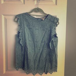 Turquoise boho tank!